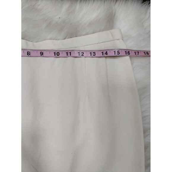 NWT Pendleton 100% Wool Pleated Front Pencil Skirt White Women's Petite Size 12 - Picture 8 of 13